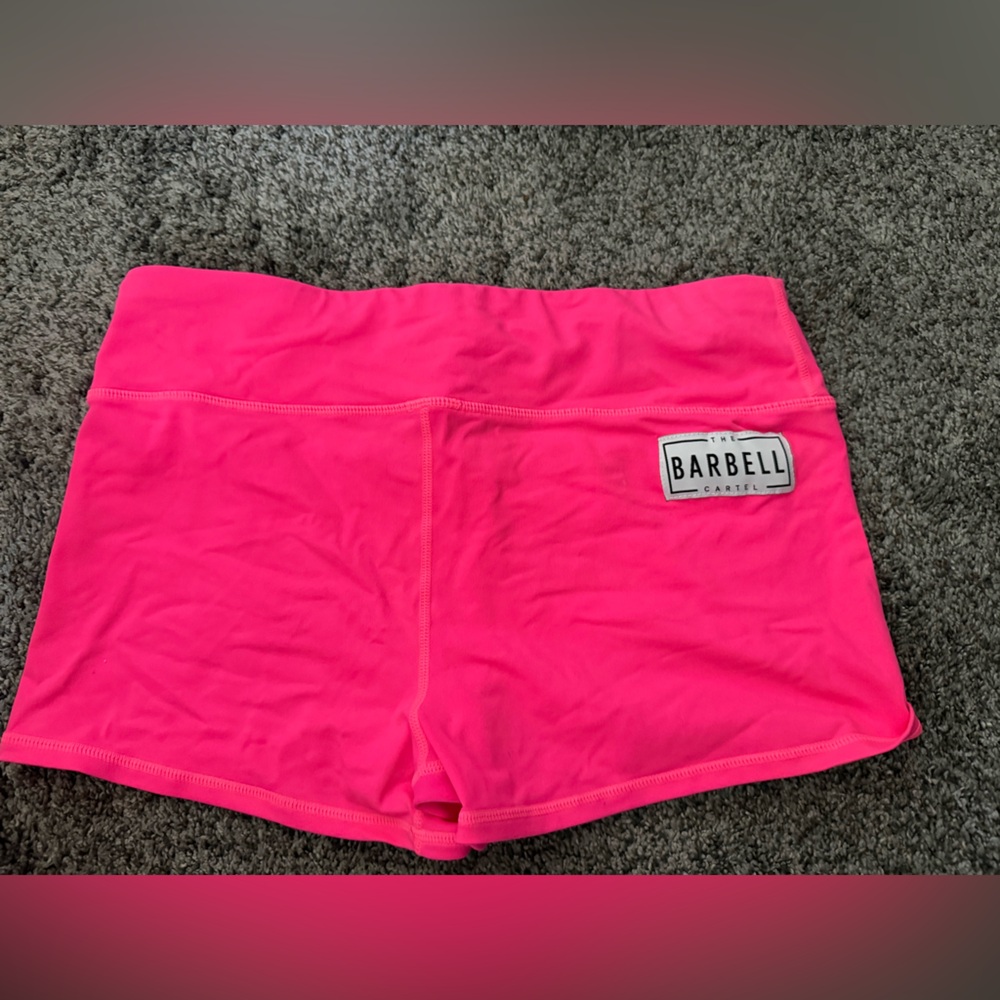 Barbell Cartel hot Pink Shorts